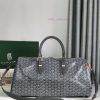 ? The Boston45 travel bag is made of Goyardine cotton linen canvas and Servon calf leather, ydpk06wj