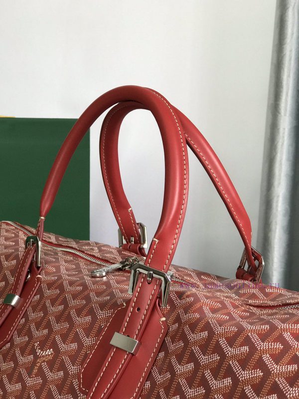 ? The Boston45 travel bag is made of Goyardine cotton linen canvas and Servon calf leather, lz4lzq74 - Image 5