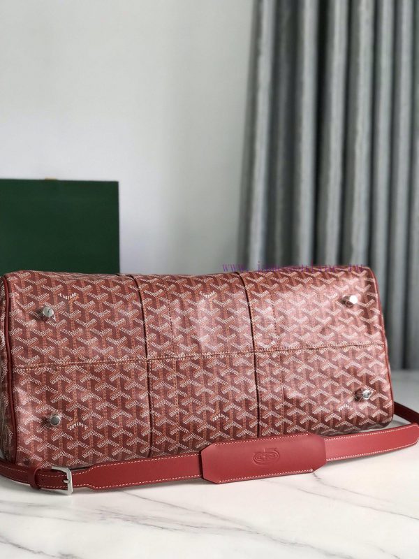 ? The Boston45 travel bag is made of Goyardine cotton linen canvas and Servon calf leather, lz4lzq74 - Image 6