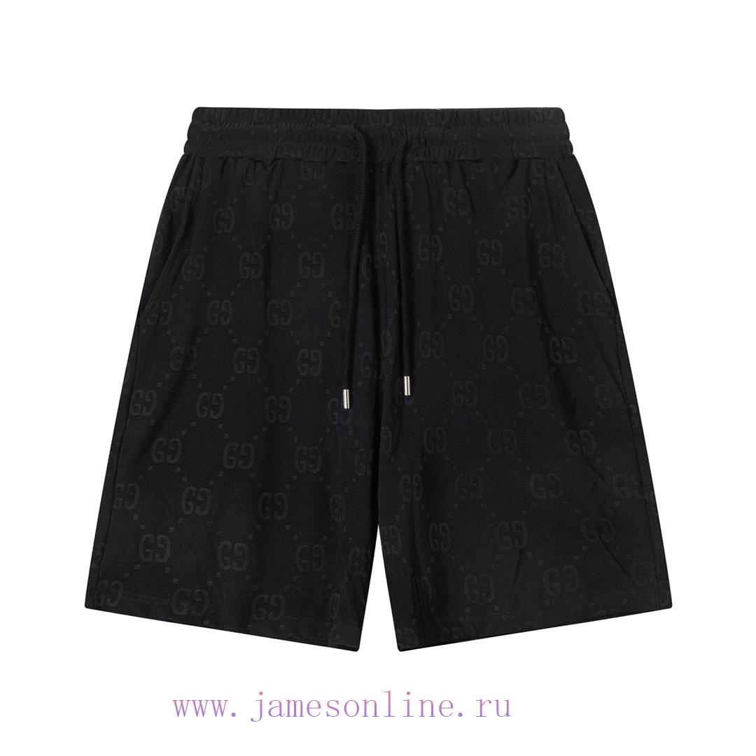 ️ GUCCI Double FF Jacquard Towel Pants Elastic2025 SS new knitted shorts, customized fabri qf5wlc8s