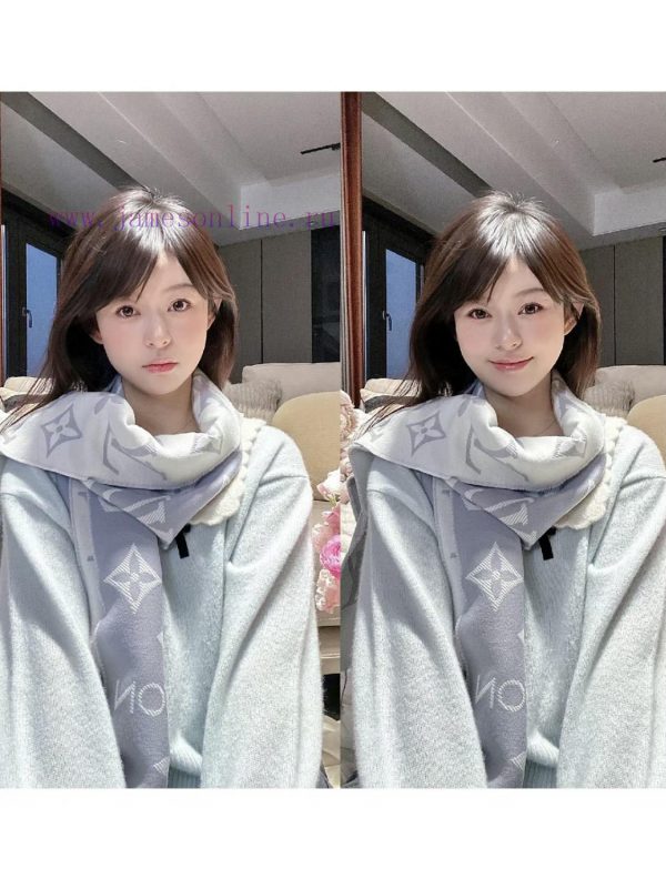 ️ Donkey brand essential double-sided presbyopia wool scarf~The presbyopia element is really0m0lkuqo