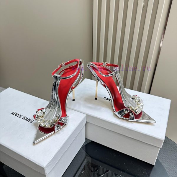 Hot selling ABING WANG rhinestone high heelsOn the basis of this, sparkling crystal embellis58alb3sz - Image 4