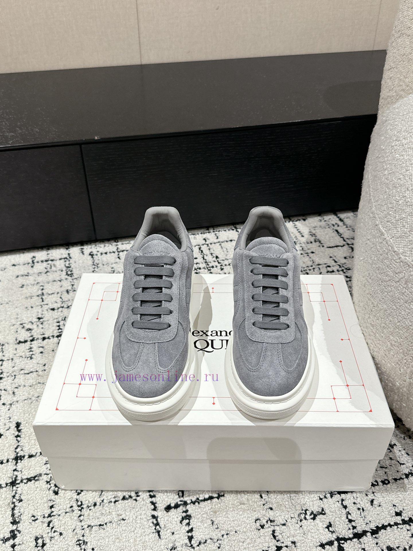 Top tierAIexanderMcQueen 24/Latest Couple Thick Bottom Casual White ShoesOriginal developmentrhwsyjl