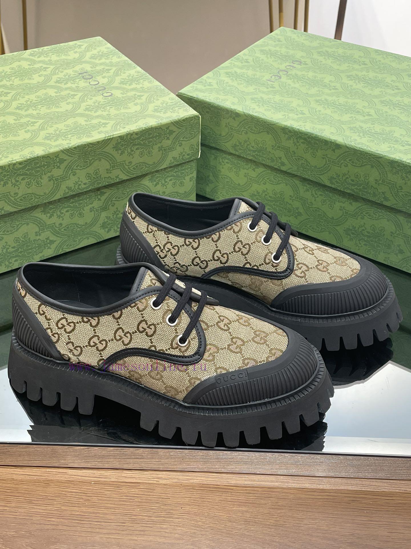 23 Gucci Thick Bottom GG Lace Couple Shoes Original Custom 11 RemakesThe purchasing agent lewk3bgdty - Image 4