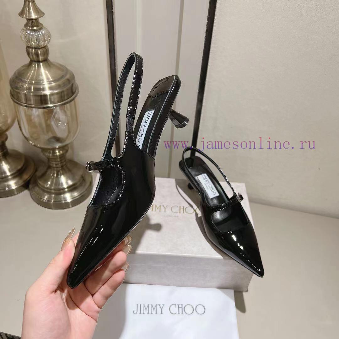 Jimmy Coo's new letter series single shoe sandalsColor Silver Black Naked◽ Original soft patqwf2krol - Image 4