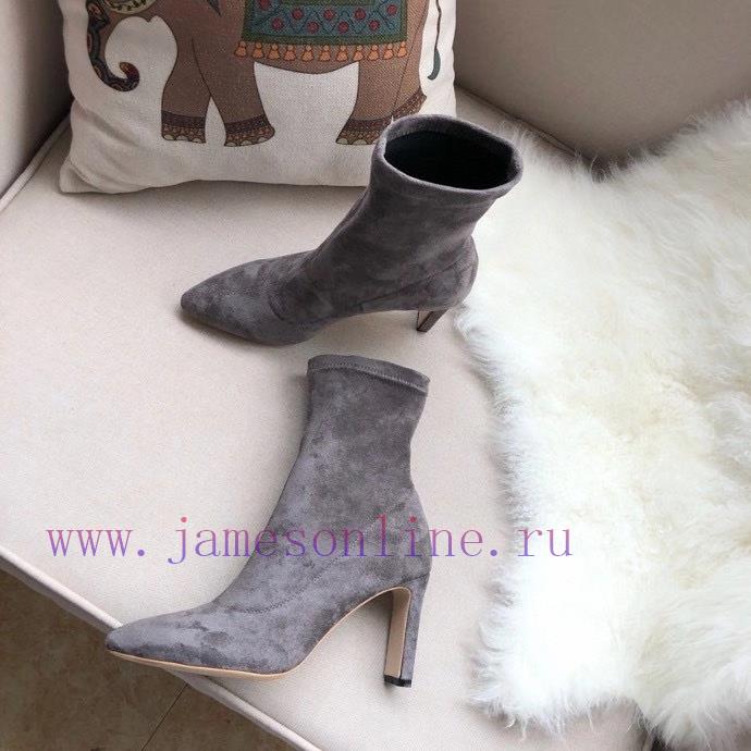 JIMMY CHOO elastic boots are made of high-quality fabric with silky double-sided velvet and 2fannovq - Image 4
