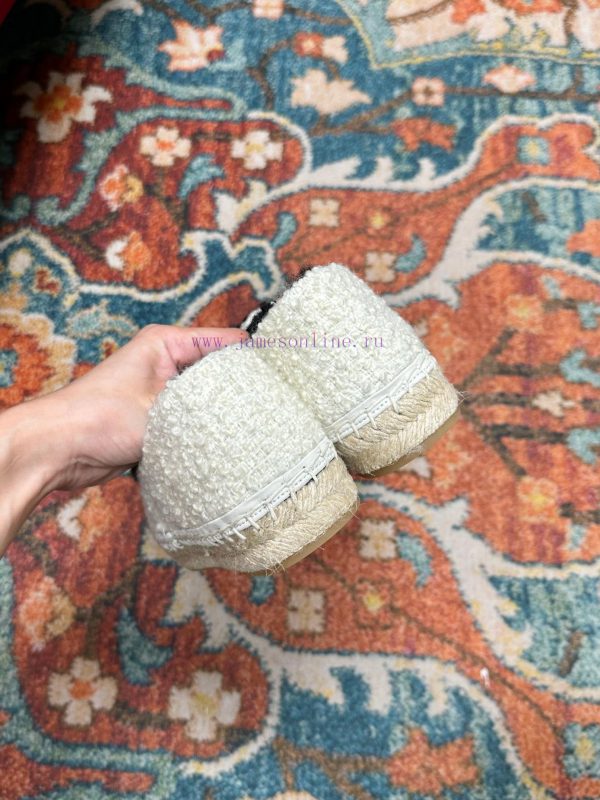 ️  CHANEL 2023 Autumn/Winter New Fisherman's Shoes Top End Inner Footrests Made of Original sijrovtg - Image 7