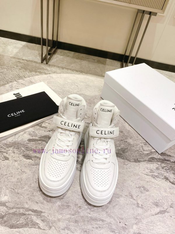 Top versionCeline's new autumn and winter color blocked sports shoes with thick soles and he2tiu3lw8 - Image 5