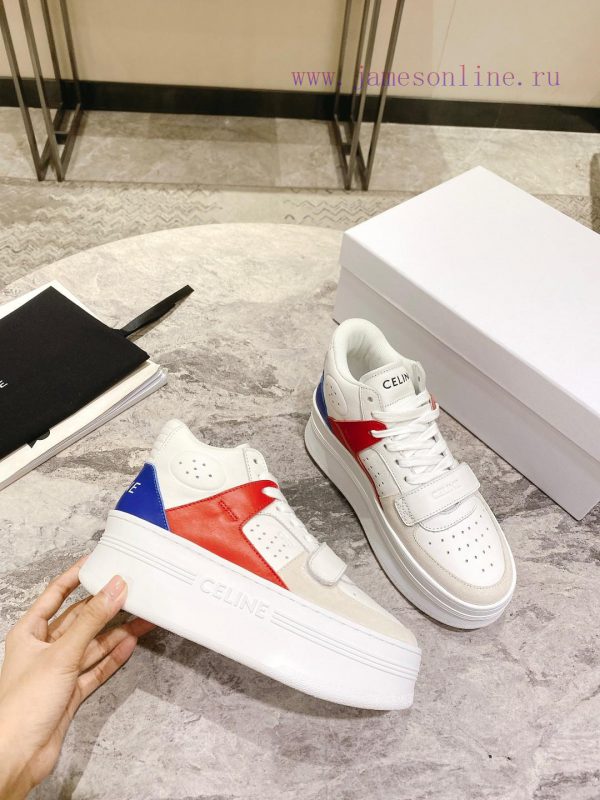 Top versionCeline's new autumn and winter color blocked sports shoes with thick soles and he52pi1o8j - Image 3