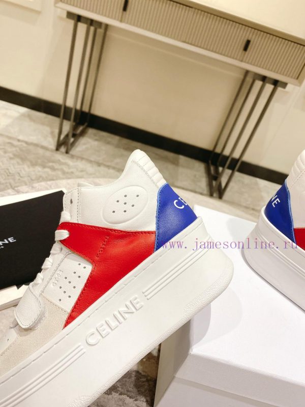 Top versionCeline's new autumn and winter color blocked sports shoes with thick soles and he52pi1o8j - Image 7