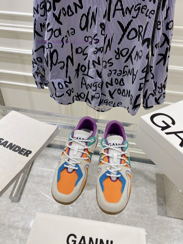 -- New Product Arrives -- GANNI Yang Mi's Same Style Color blocked Retro German Training Sho5hol57va