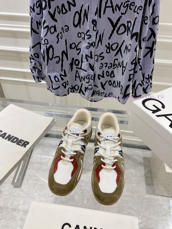-- New Product Arrives -- GANNI Yang Mi's Same Style Color blocked Retro German Training Shoizuwy7vv