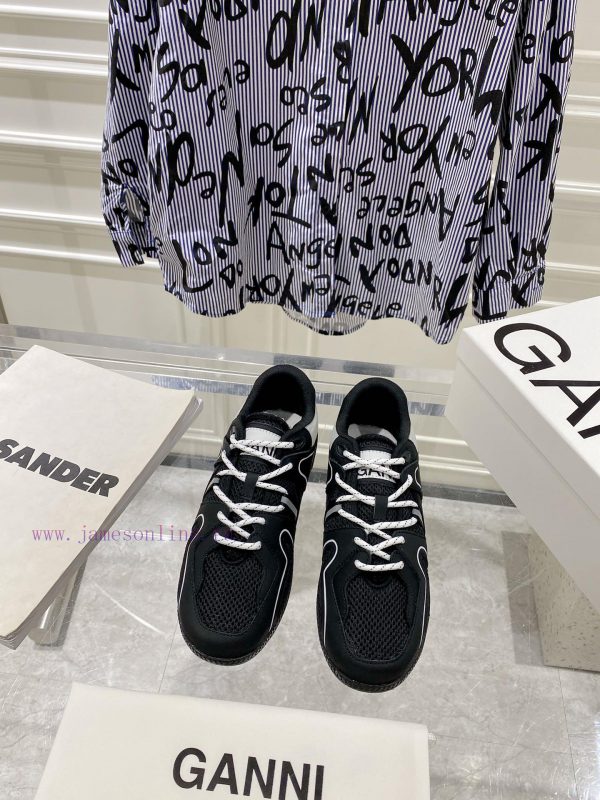 -- New Product Arrives -- GANNI Yang Mi's Same Style Color blocked Retro German Training Sho0irry8t4