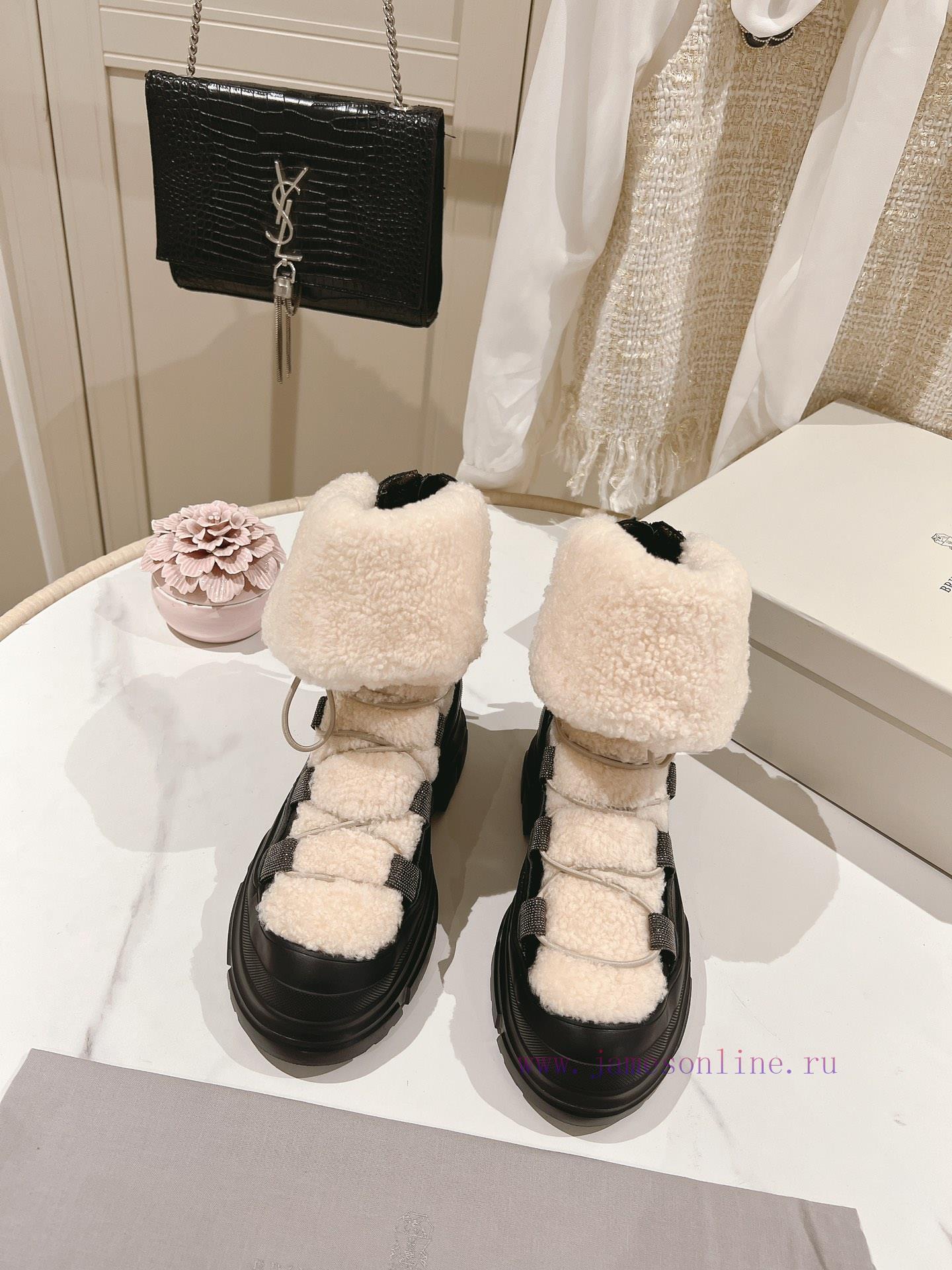The 2023 Brunello Cucinelli wool short boots from "The Highest Quality in the Market" are in1sg5ftyn - Image 2