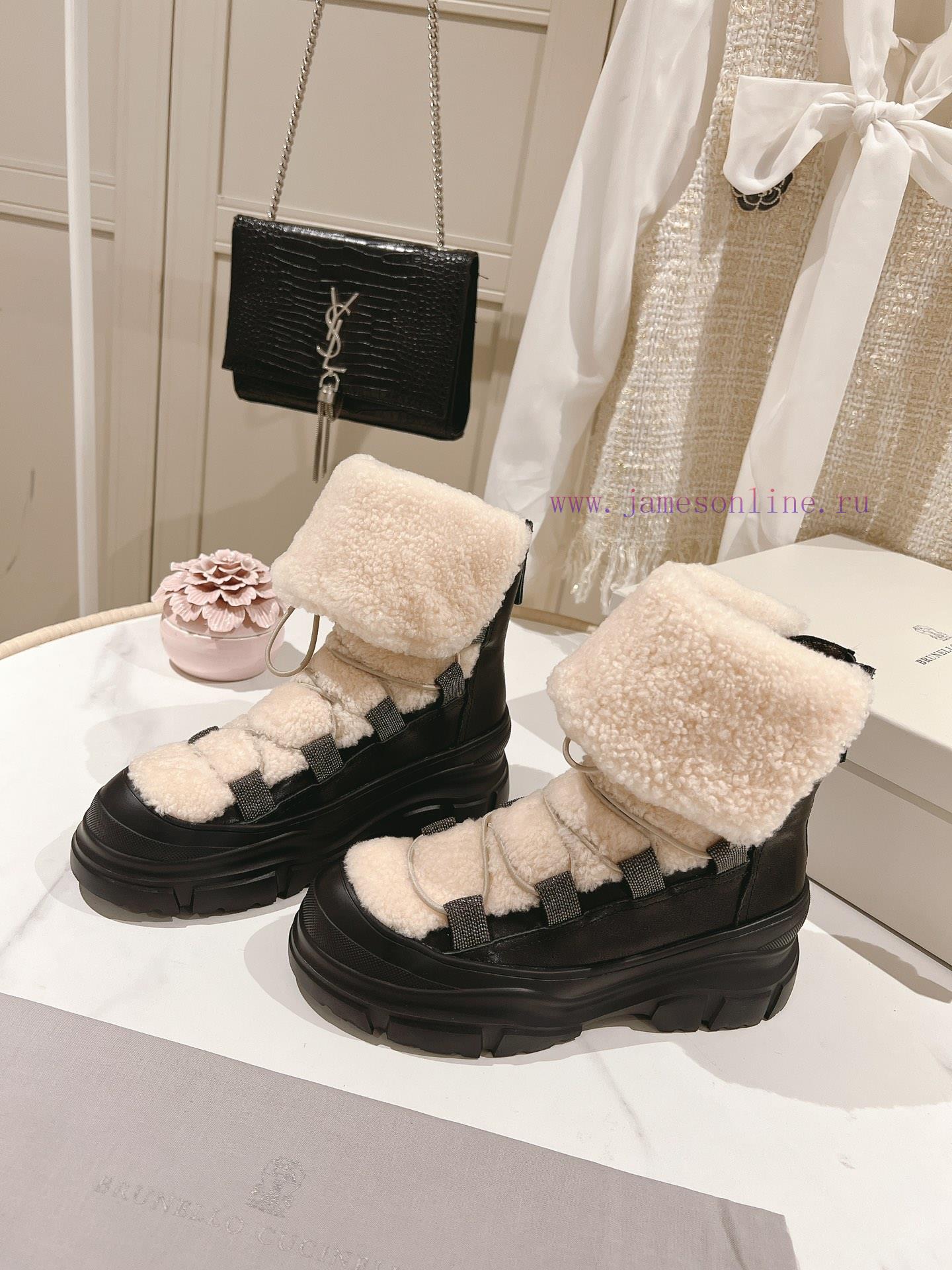 The 2023 Brunello Cucinelli wool short boots from "The Highest Quality in the Market" are in1sg5ftyn - Image 5