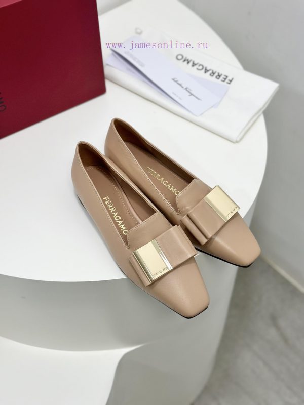 SF salvatore Ferraga * o ️ Ferra * Mu Shuang Butterfly Bow Cylindrical Thick Heel High Heel ymwd9kuf - Image 4