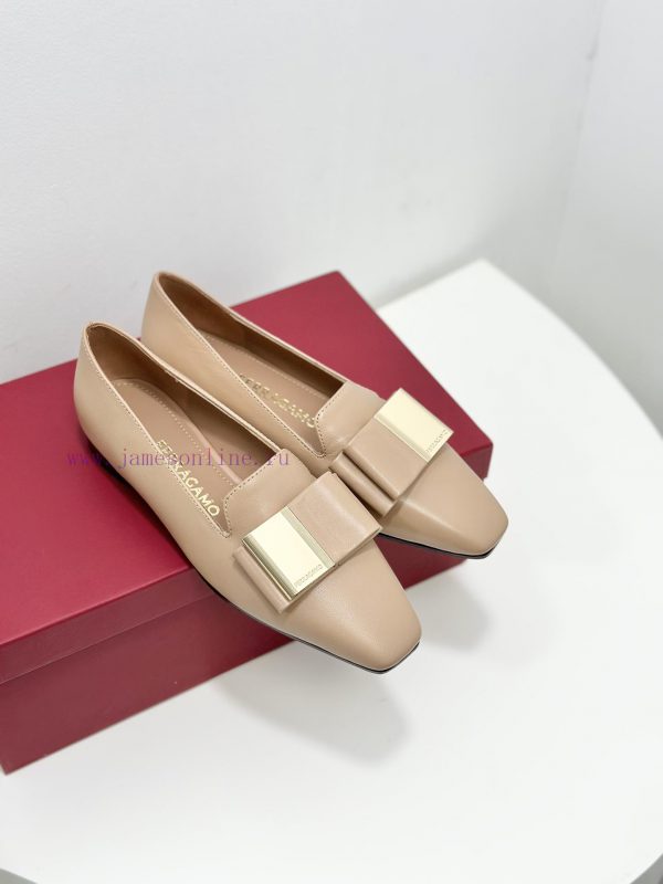 SF salvatore Ferraga * o ️ Ferra * Mu Shuang Butterfly Bow Cylindrical Thick Heel High Heel ymwd9kuf - Image 6