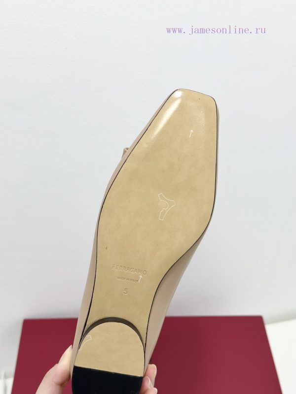 SF salvatore Ferraga * o ️ Ferra * Mu Shuang Butterfly Bow Cylindrical Thick Heel High Heel ymwd9kuf - Image 10