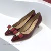 Top tierSF salvatore Ferraga * o Ferrera * Mubu buckle pointed shallow mouth patent leather gv1u2af5