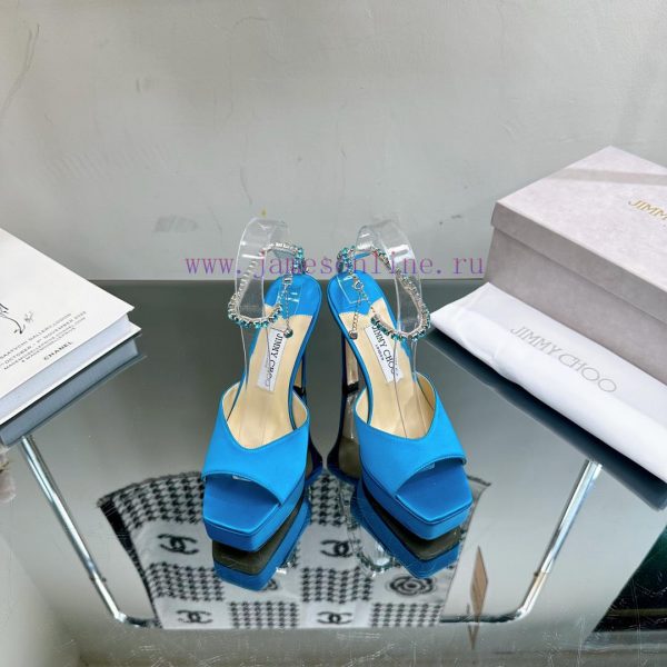 ? Jimmy Choo ? Classic waterproof platform high-heeled sandals——————————Our JC family alway55hqh9m0
