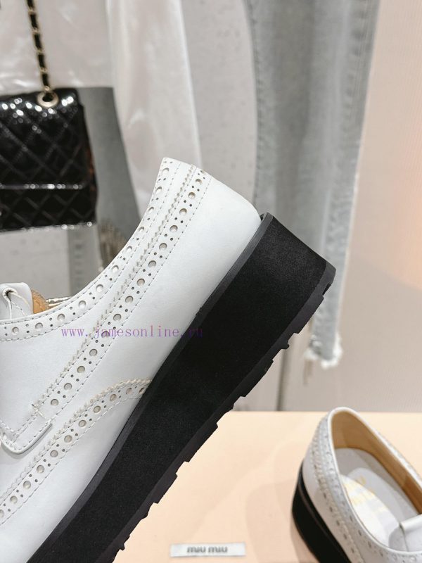 ?????? Miu Miu's new thick soled Block leather shoesSelected imported polished cowhide matertpeo3dem - Image 9