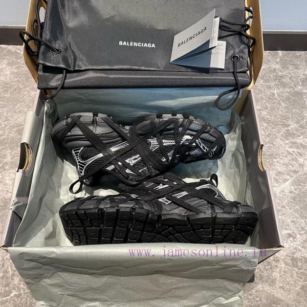 Top Balenciaga Balenciaga Strap 3xl Spider Man ️ Web Old Strap Low Top Dad Shoes Black and W572uaqir - Image 2