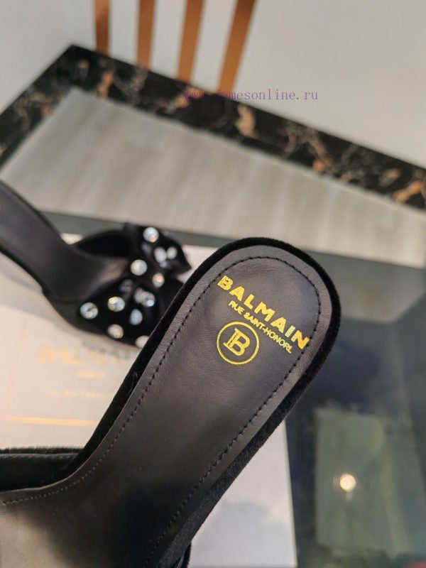 Out, ??? * ??? Balman 2024 Spring/Summer Fashion Show Original Korean Velvet Diamond High Hecgyw2y8z - Image 8