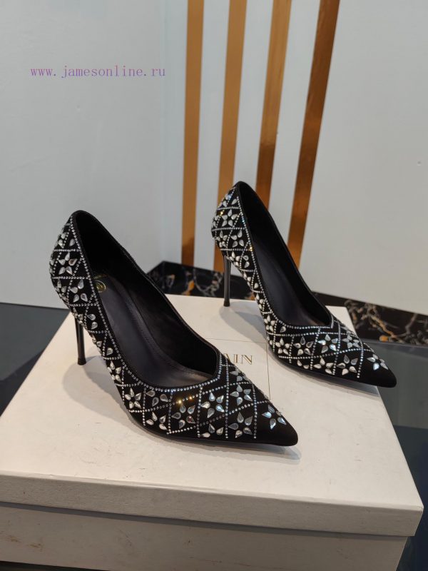 Out, ??? * ??? Balmain 2024 Spring/Summer Fashion Show Original Water Diamond High Heels Sinoe9yxsgr - Image 3