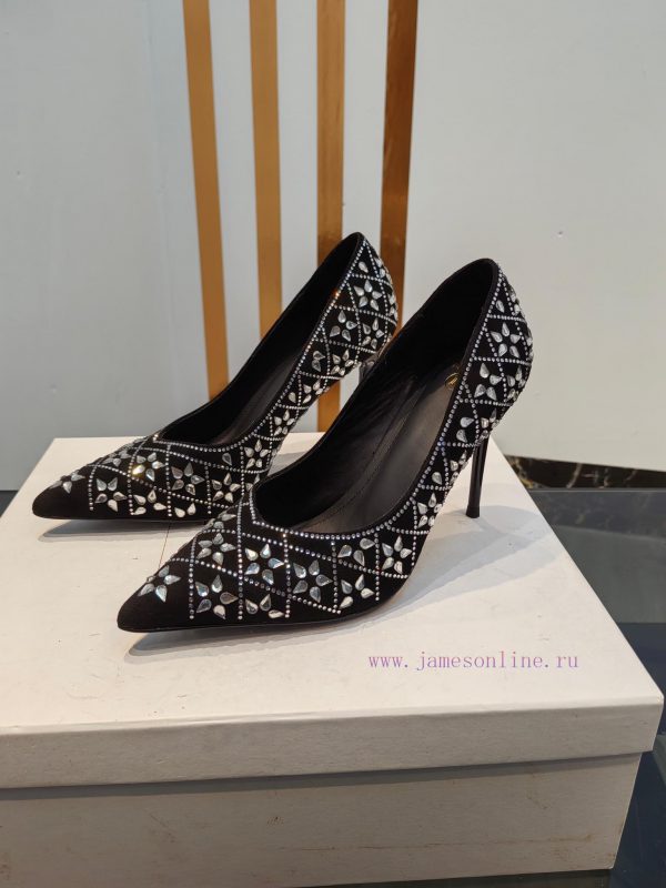Out, ??? * ??? Balmain 2024 Spring/Summer Fashion Show Original Water Diamond High Heels Sinoe9yxsgr - Image 4
