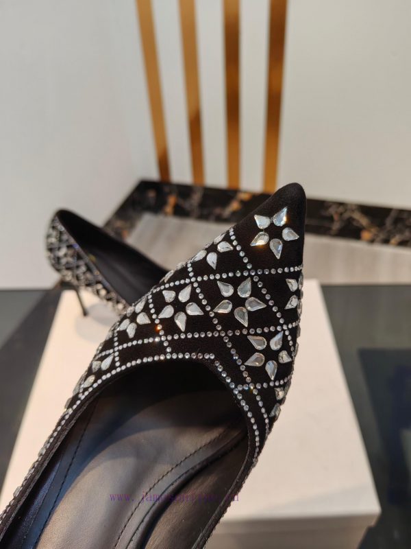 Out, ??? * ??? Balmain 2024 Spring/Summer Fashion Show Original Water Diamond High Heels Sinoe9yxsgr - Image 6