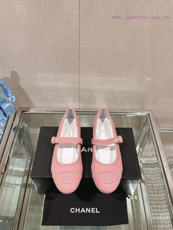 -24Ss Spring/Summer New Chanel Striped Cloth Mary Jane Single ShoesThis striped cloth Mary Jnvmjm1za