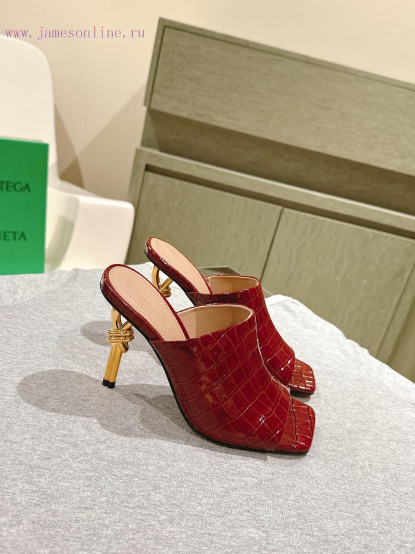 | ²⁰²4 ??  ?? BV Knot series metal heel slippers with high heels~Original version and 8.5 1:624zf8i2 - Image 3