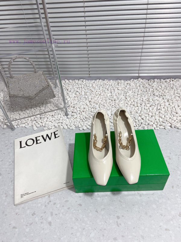 Bottega Veneta 24 new BV small square chain high heels single shoe◾ Shoe upper made of cowhigo2jazmy