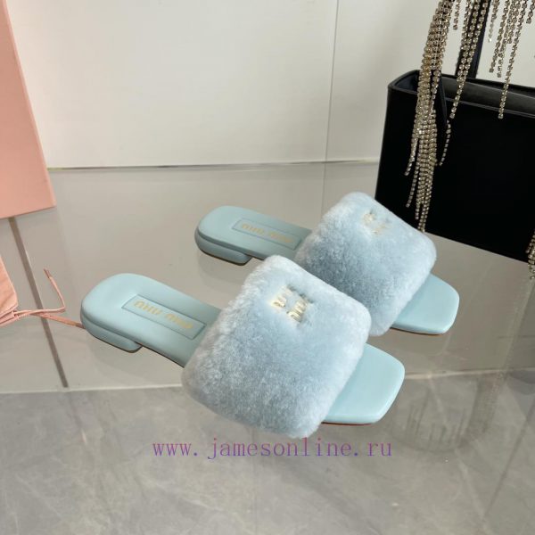 2 ⃣ ️0 ⃣ ️2 ⃣ ️4 ️⃣Miumi*ss New autumn and winter flat wool slippersTop tier—————————Zp's dezpw6zigj - Image 4