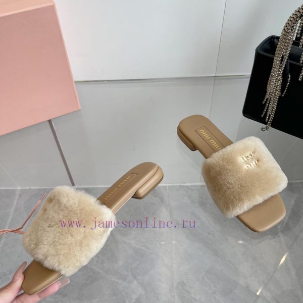 2 ⃣ ️0 ⃣ ️2 ⃣ ️4 ️⃣Miumi*ss New autumn and winter flat wool slippersTop tier—————————Zp's deqgus6moy - Image 5