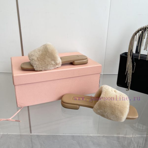 2 ⃣ ️0 ⃣ ️2 ⃣ ️4 ️⃣Miumi*ss New autumn and winter flat wool slippersTop tier—————————Zp's deqgus6moy - Image 8