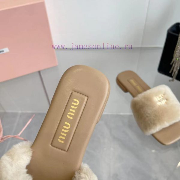 2 ⃣ ️0 ⃣ ️2 ⃣ ️4 ️⃣Miumi*ss New autumn and winter flat wool slippersTop tier—————————Zp's deqgus6moy - Image 9