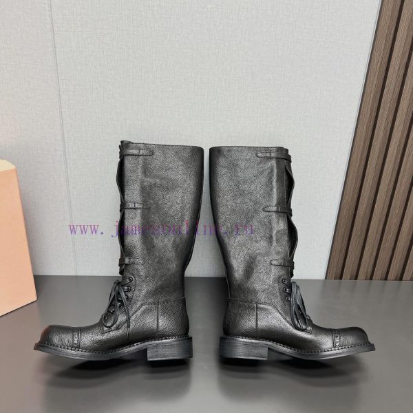 Top tierMIUMIU 2024 vs Autumn/Winter Latest Fashion Explosive CollectionSquare toe thick solzl4zchp7 - Image 8