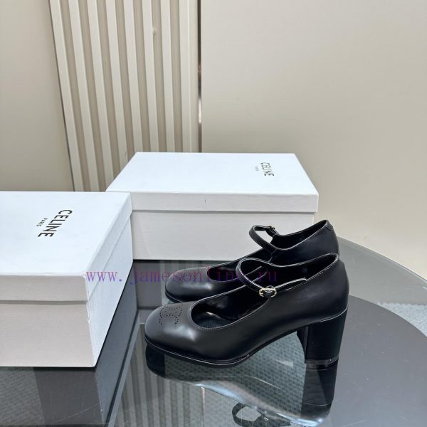 Top tierCeline * 2024 Autumn/Winter New High Heels Mary Jane Collection Single Shoes, Limitezy0cua0m