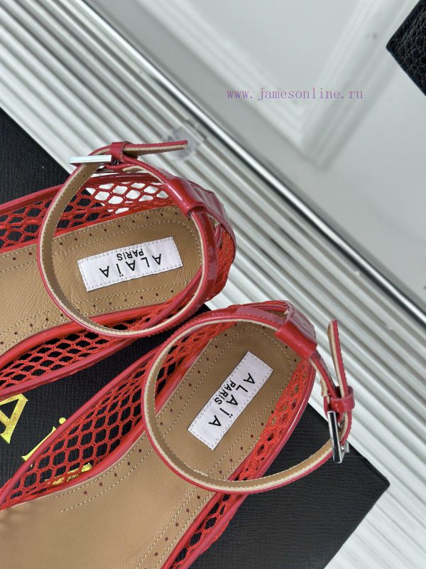 AlAIA | Classic retro mesh Mary Jane shoes from AlAIAFull of girlish style, with both modernyjtr848n - Image 9