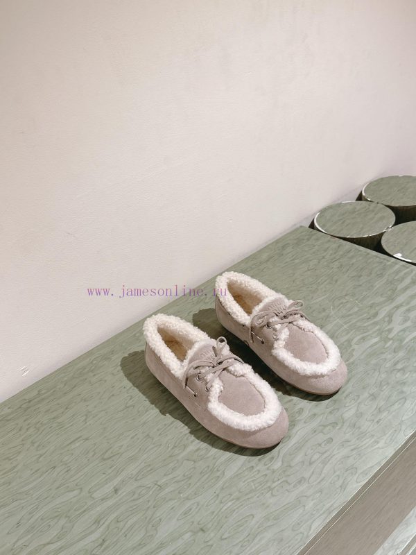 | ²⁰²4 ??  ??MIUMIU new American retro style wool integrated bean shoes~a must-have~casual u2dp0mei - Image 8