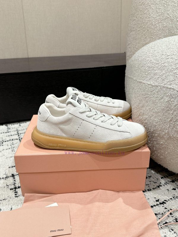 Top tierMIUMIU | Miu Miu 24/New American Retro Style Casual ShoesA must-have for hot and dirh1p5z5sw - Image 3