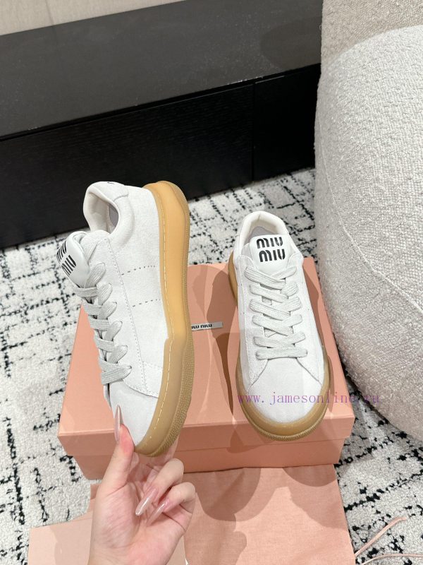 Top tierMIUMIU | Miu Miu 24/New American Retro Style Casual ShoesA must-have for hot and dirh1p5z5sw - Image 5