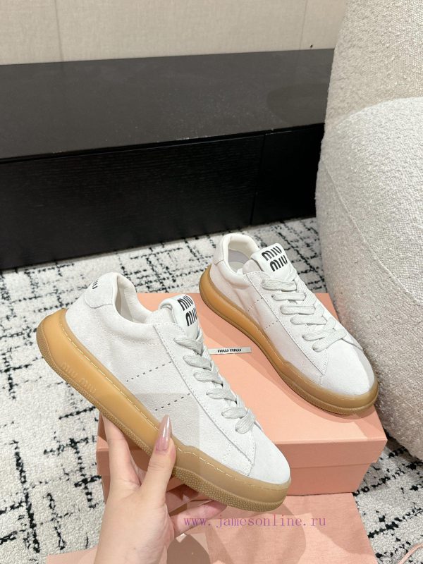 Top tierMIUMIU | Miu Miu 24/New American Retro Style Casual ShoesA must-have for hot and dirh1p5z5sw - Image 6
