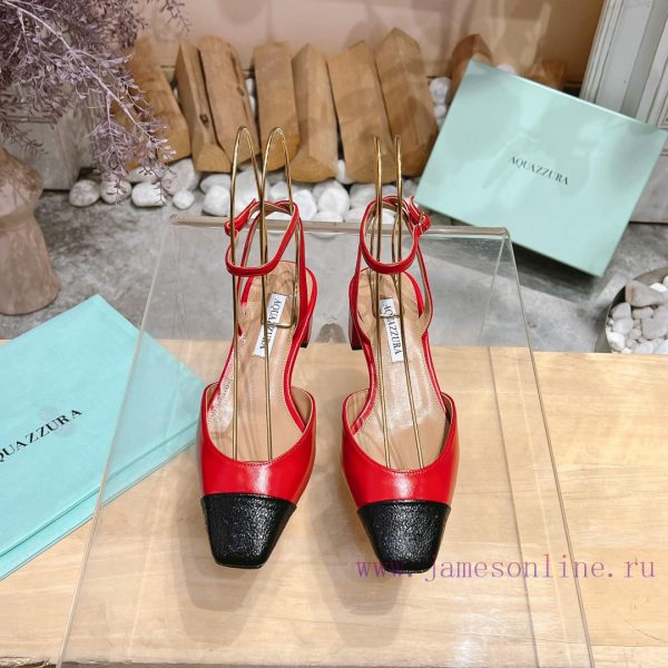 ????????? ????  ? Top notch square toe women's high heels, this "FrenchFlirt" mid heel shoe afbdhj39