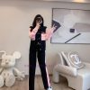 Autumn and winter coat long pants set spandex polyester fiber 90 52 64 97 small size data, i pf16pf40