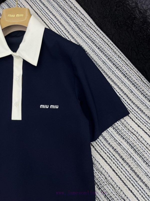 NEW202 5/Explosive spot goodsOriginal customized Miu Miu | 25 new contrasting color lapel pl sd5k2vj6 - Image 4
