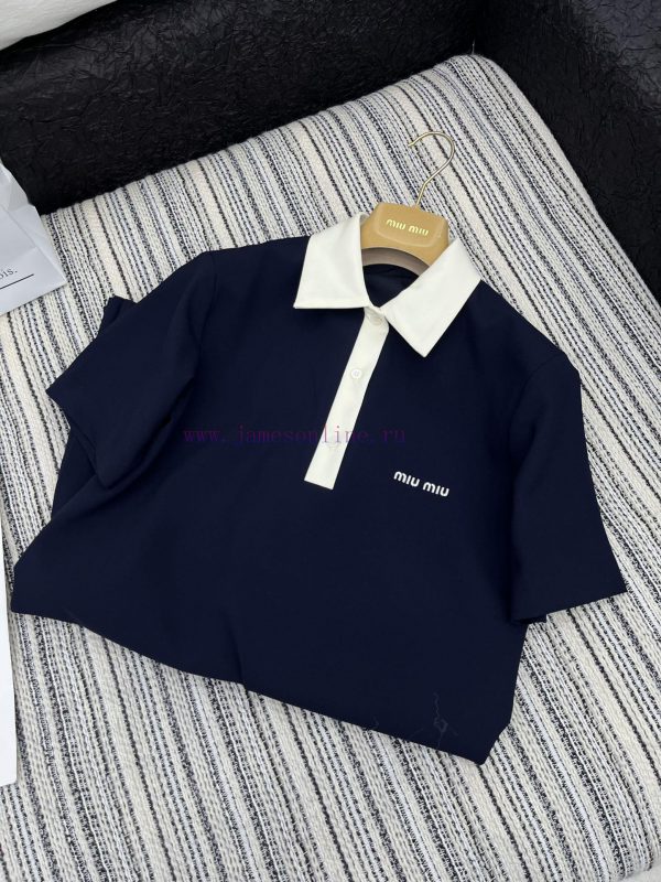 NEW202 5/Explosive spot goodsOriginal customized Miu Miu | 25 new contrasting color lapel pl sd5k2vj6 - Image 6
