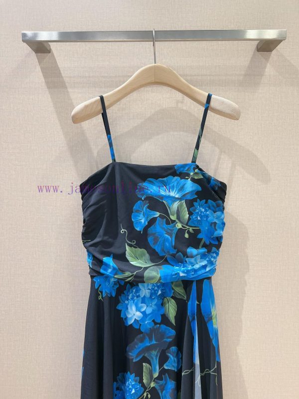 Du Jia Edition Na 2024 New Edition~100% polyester camisole dressLarge area positioning print 9ltt9t3z - Image 3