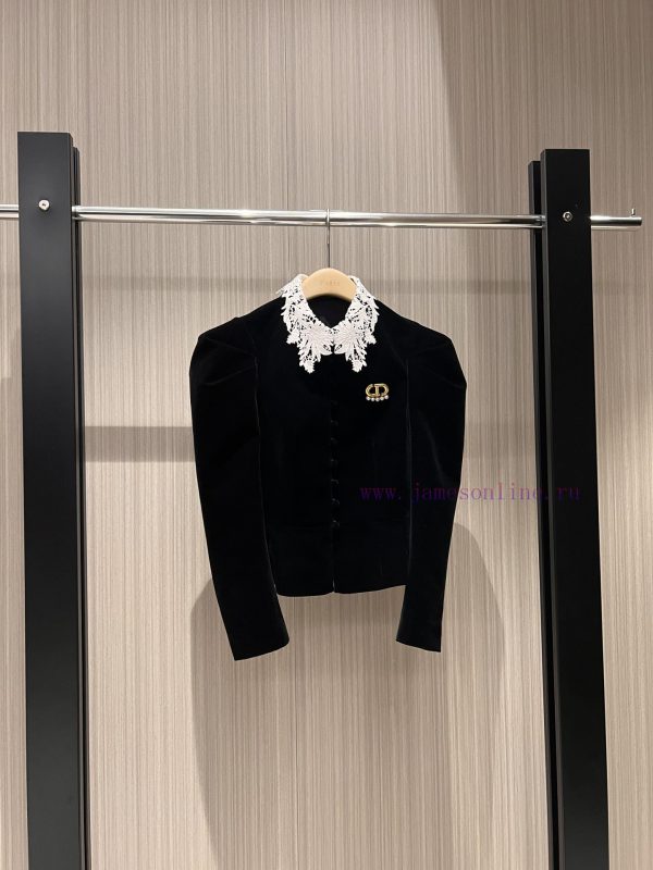 New 25 Early Spring Lace Water soluble Lace Collar, Stand up Collar, Bubble Sleeve, Velvet S 6arrs9yj